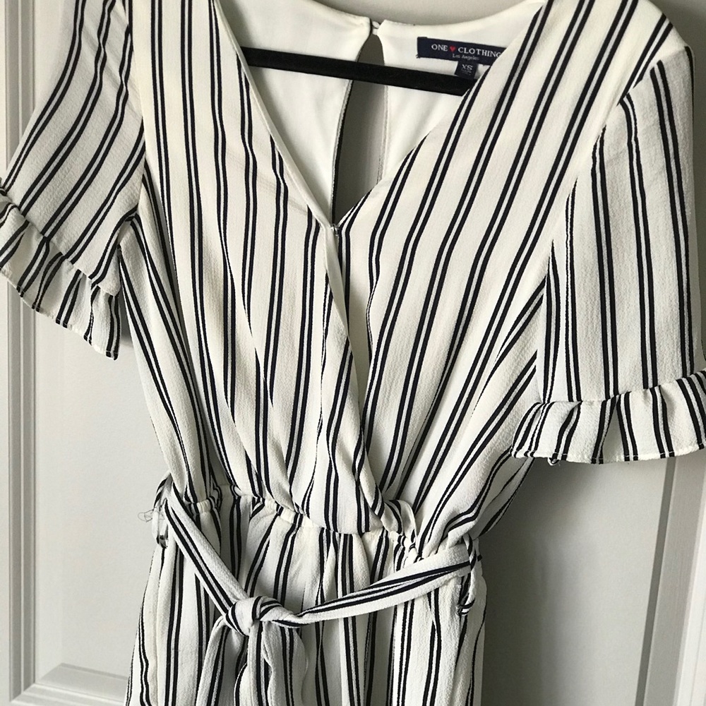 Striped romper
